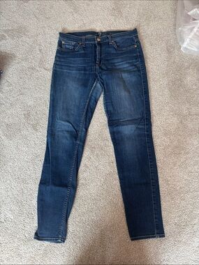 7 For All Mankind Dark Indigo Skinny Jeans